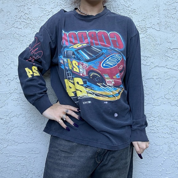 Y2k Nineties Jeff Gordon Long Sleeve T-Shirt - Picture 8 of 9